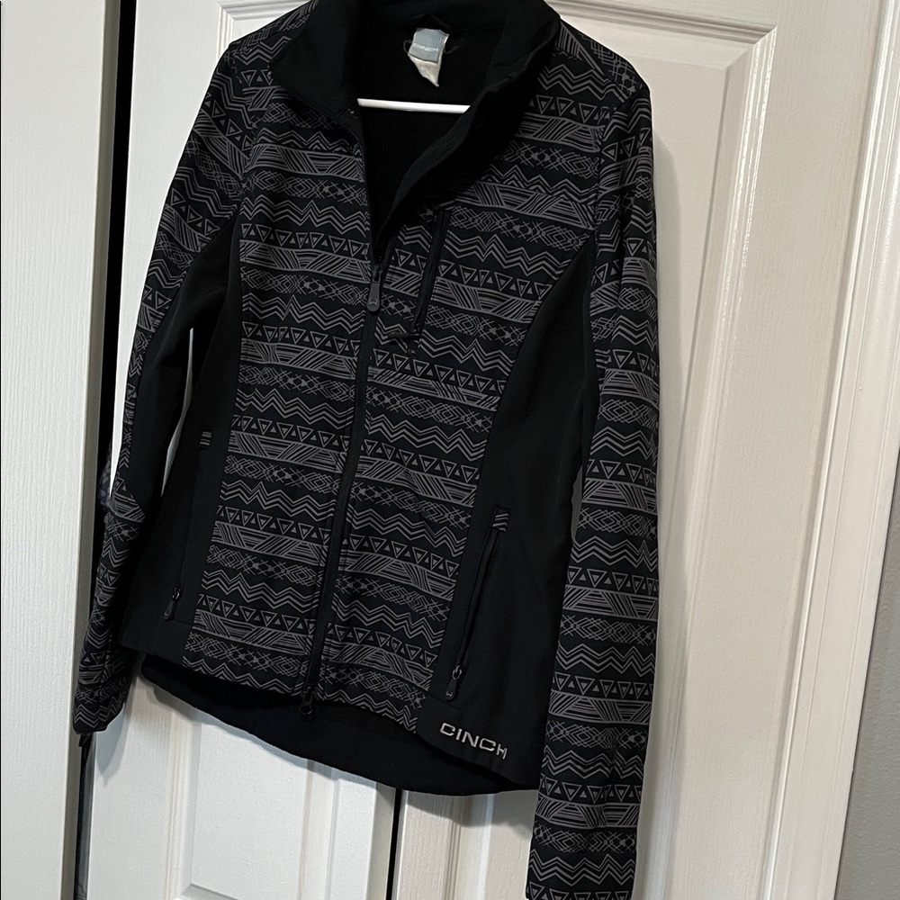 Cinch Women's Black Patterned Jacket - image 1